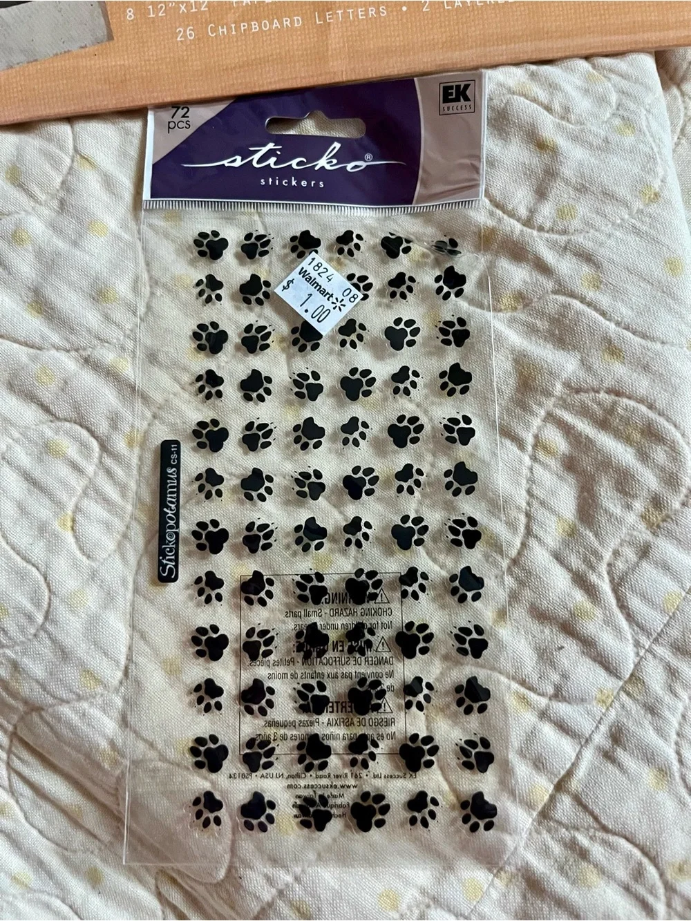 Dog-Themed Scrapbook Kit Junk Journal or Party Supplies - Brown/Cream